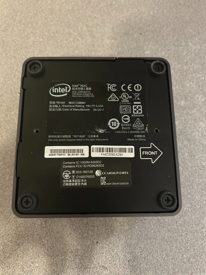 Intel NUC7i3BNB Core i3 7ª generación CPU 8 GB RAM sin disco duro sin sistema operativo envío rápido Foto 4 de 4