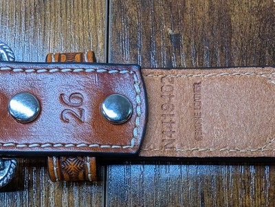 NEUF 6'7' CUIR MARRON WESTERN 1'' RÊNES FENDUES AVEC CONCHO'S