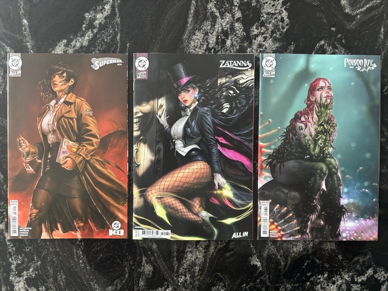KYUYONG EOM VARIANT LOT - Superman 34, Zatanna 1, Poison Ivy 41 - DC COMICS🔥