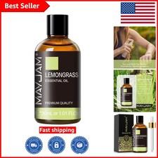 1.01 Fl Oz Lemongrass Essential Oil - Natural Blend for DIY Soap Candle Making