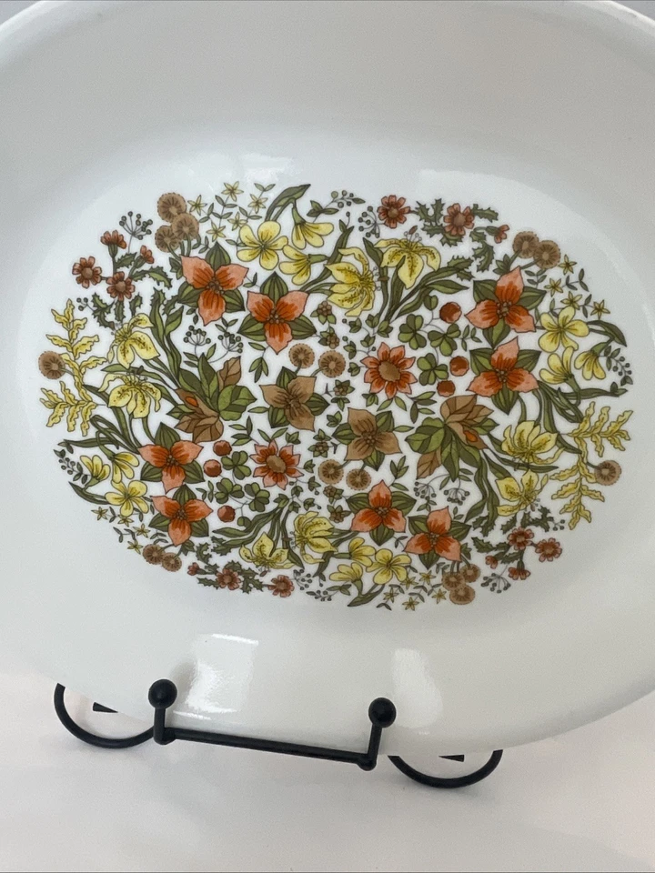 Vintage Corelle Corning Ware Indian Summer Oval Serving Platter 12 x 10” - Image 2 of 4
