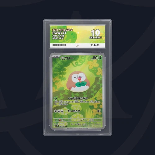 Rowlet 082/080 M3: Nihil Zero Holo (Japanese) ACE Graded Gem Mint 10