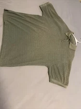 M.E green collard shirt mens Medium All Seasons Comfort