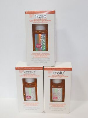 ESSIE APRICOT NAIL & CUTICLE OIL 0.46 OZ BOXED (LOT OF 3)