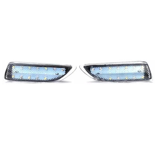 2x Clear Lens LED Rear Bumper Reflector LED Tail Backup Brake Lights Lamp For Lexus CT200h Toyota Corolla