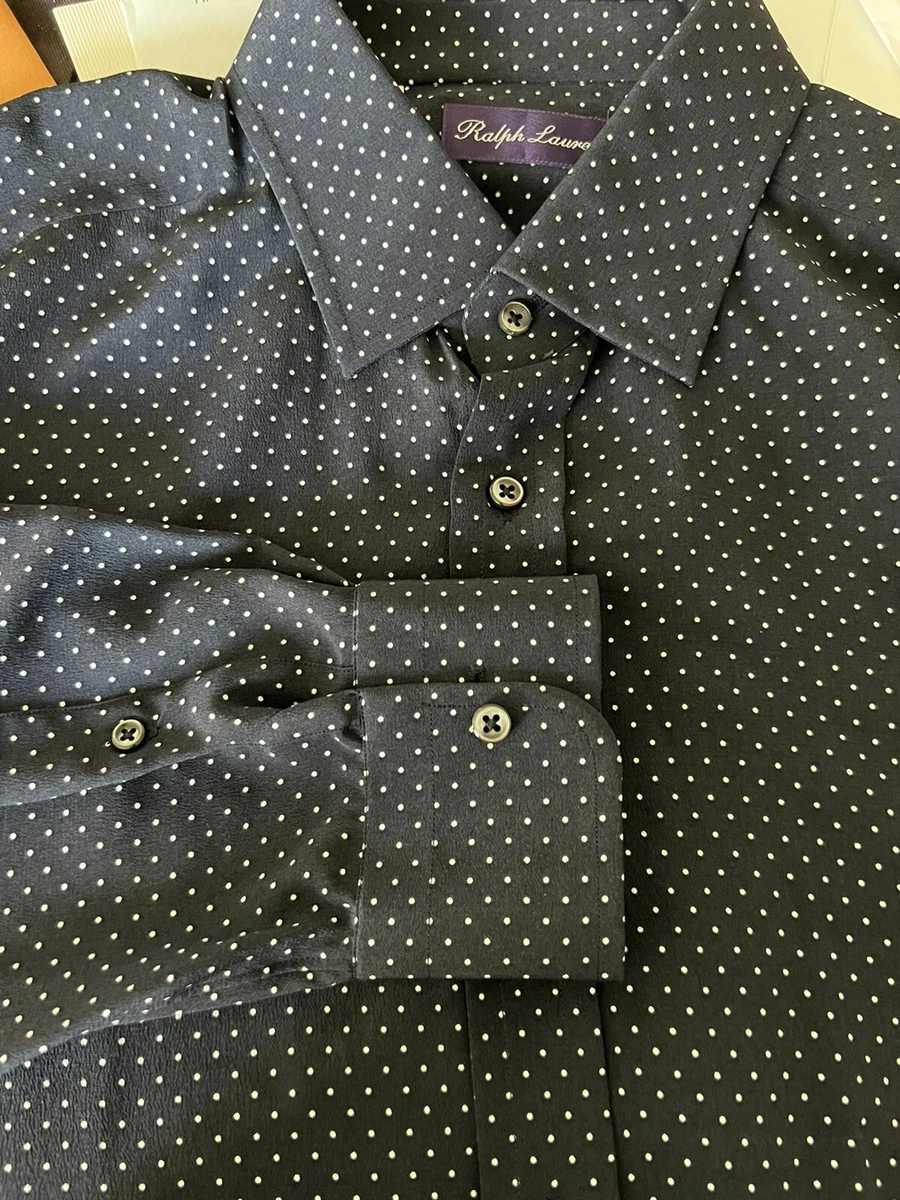 Ralph Lauren Purple Label 100% Silk Shirt 16.5 | eBay