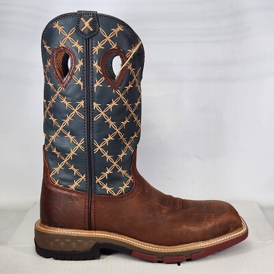 Size 8.5 - Twisted X 12'' Western Work - Composite Toe - Mocha & Slate - MXBN002