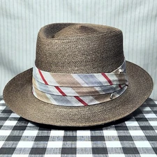 Vintage "NAPLES" Fedora Hat - "TOAST" (2-Tone Bronze), Italian Milan Finish ~ 7