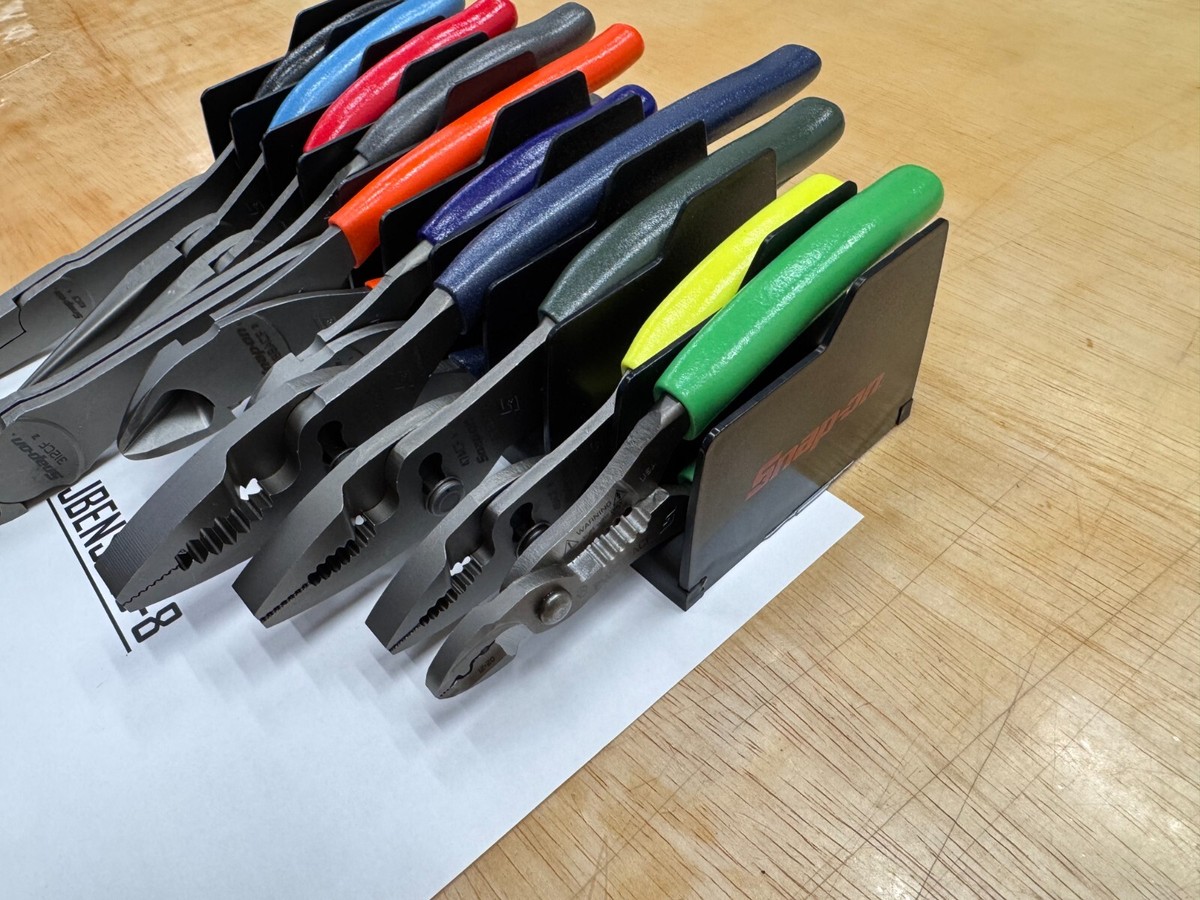 Snap-On Tools USA NEW 10pc MULTI-COLOR Soft Grip Assorted Plier