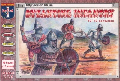 ORION SOLDATINI 1/72 - Byzantine Infantry (10th - 13th Century) - BOX 72044