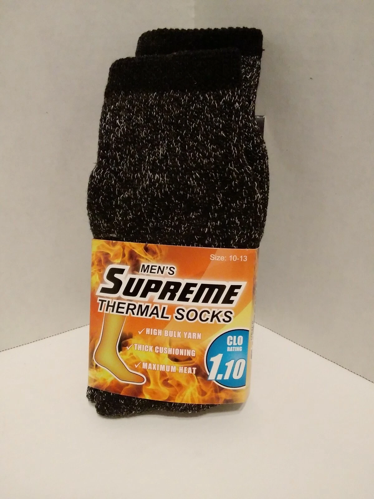 Chaussettes Supreme Thermal Crew homme charbon taille 10 13 CLO cote 1,10