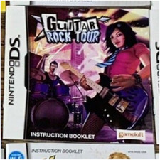 Guitar Rock Tour Instruction Booklet/Manual Nintendo DS DSi 2DS 3DS XL DS Lite 