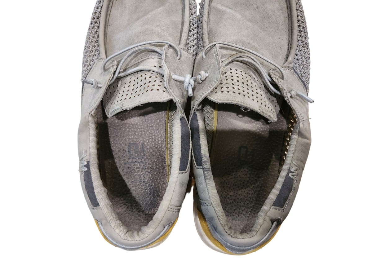 Hey Dude Welsh Grip Steel Gray Boat Shoes Mens Size 13 Slip 
