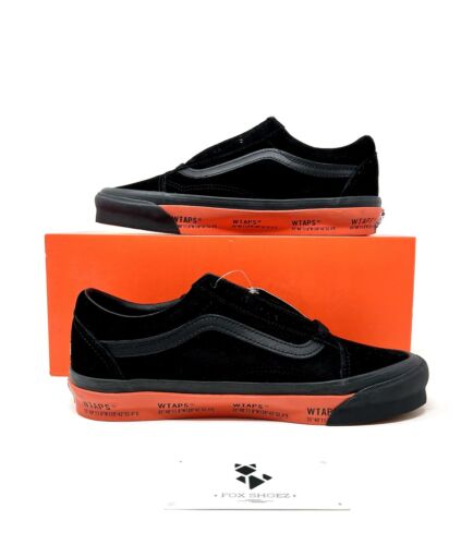 Vans x WTAPS Old Skool Black Suede Orange GPS (2020) - Size 6.5 Men - NEW - Picture 2 of 6