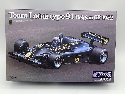 Ebbro 20019 Team Lotus 91 Belgium GP 1982 E019 1:20 Car Model Kit