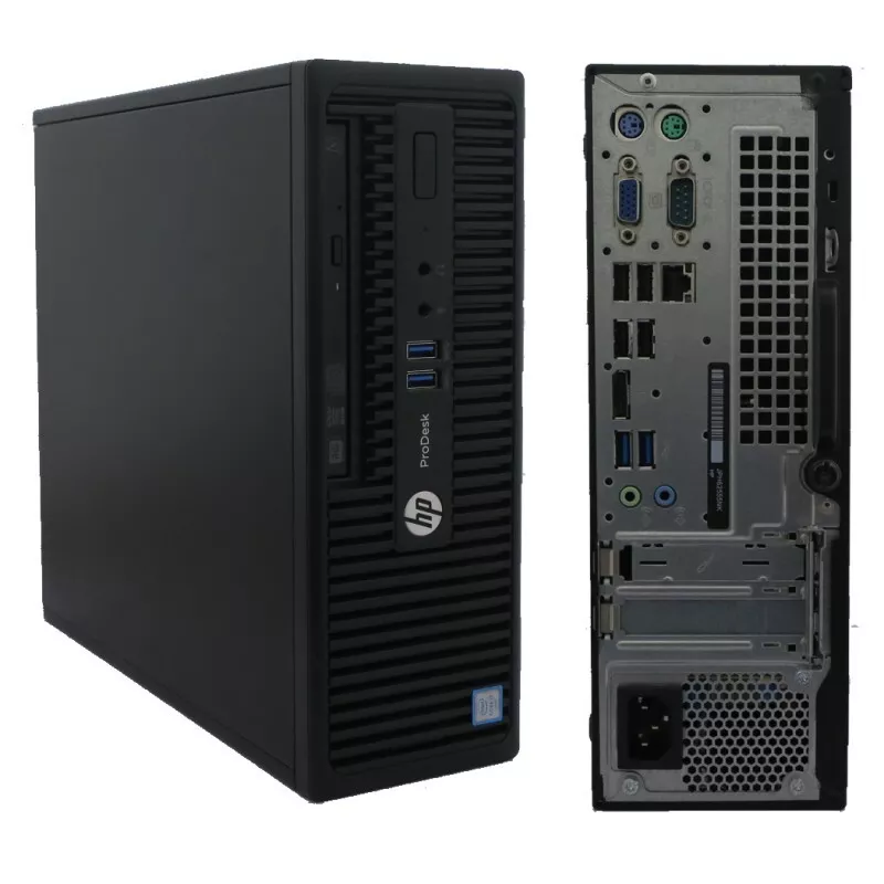 Refurbished HP ProDesk 400 G3 SFF i5-6400 2.7GHz 8GB 256GB SSD Windows 10  Pro