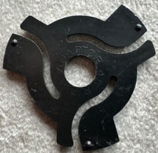 10 x 7 Inch 45 RPM Vinyl Single Record Adapters Black Plastic Used.
