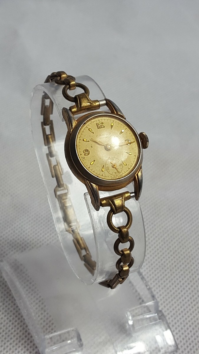 Montre Mécanique Femme Vintage Camos, 15 Rubis, à Réparer - Pièce D'occasion Pour Collectionneurs Ou Restauration