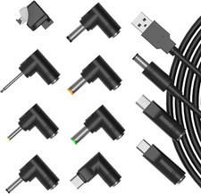 USB to DC 5V Power Cable, Universal 5.5 x 2.1mm Charging Cord Camera MP3 MP4,...