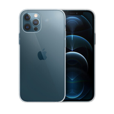 Ultra Slim Case iPhone 12 / Pro 6,1'' TPU Schutz Hülle Silikon Cover Clear Folie