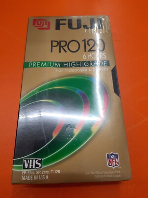       FUJI Pro 120 Blank Tape 6 Hours Premium High Grade