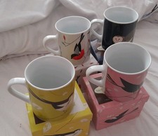 *Rare* FULL set of Birdy II mugs Blackbird, Bullfinch, LT Tit & Owl - all BNIBs