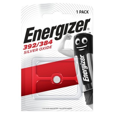 Energizer 392 / 384 Silberoxid Batterie 1,5V 47mAh (SR41 / LR41 / AG3) 