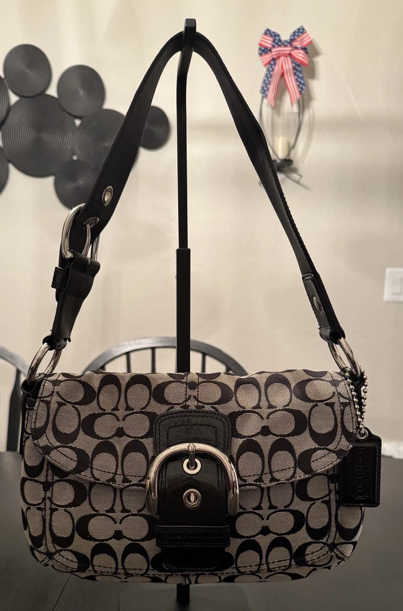 バッグ Coach Signature Soho Flap Shoulder Bag Coach Soho Signature Flap for sale | eBay
