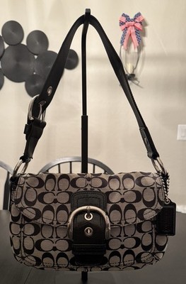 Coach Soho Signature Jacquard Flap Shoulder Bag