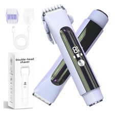 2-in-1 Electric Shaver and Bikini Trimmer for Women, IPX7 Waterproof, Portabl...