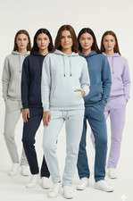 Womens Ladies Tracksuit Fleece Tracksuit Lounge wear Sweater Trouser Co-Ord Set