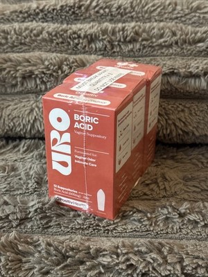 Lot Of 3 - O Positiv URO Boric Acid Suppository - 12ct EXP 09/27