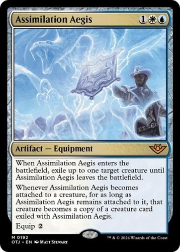 Assimilation Aegis #192 Outlaws of Thunder Junction Foil Mythic