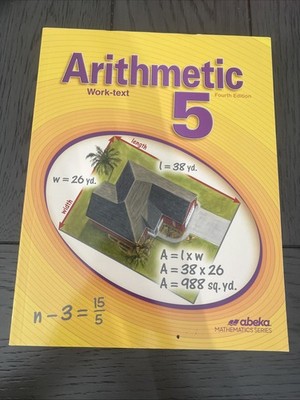 Abeka 5th Grade Arithmetic 5 Student Text Book Like New