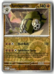 Sandaconda 120/198 Scarlet & Violet Base Set Reverse Holo