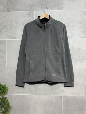 Arc'teryx Damen Medium Grey Kyanite Fleece Jacke Pullover Full Zip Polartec