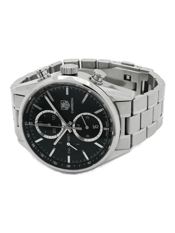 TAG Heuer Carrera Calibre 1887 Chronograph CAR2110.BA0724 40mm Black Dial #T295 image 2