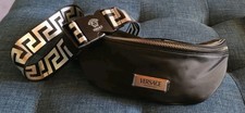Versace Borsa Uomo Lusso Cintura Marsupio Nero Vita Viaggio