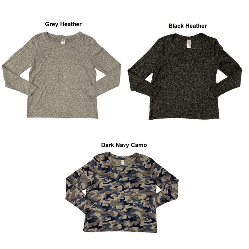 Member's Mark Women's Soft Brushed Relaxed Fit Long Sleeve Cozy Top