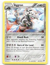 Aggron 59/101 Rare Plasma Blast Pokemon 2013 Lightly Played