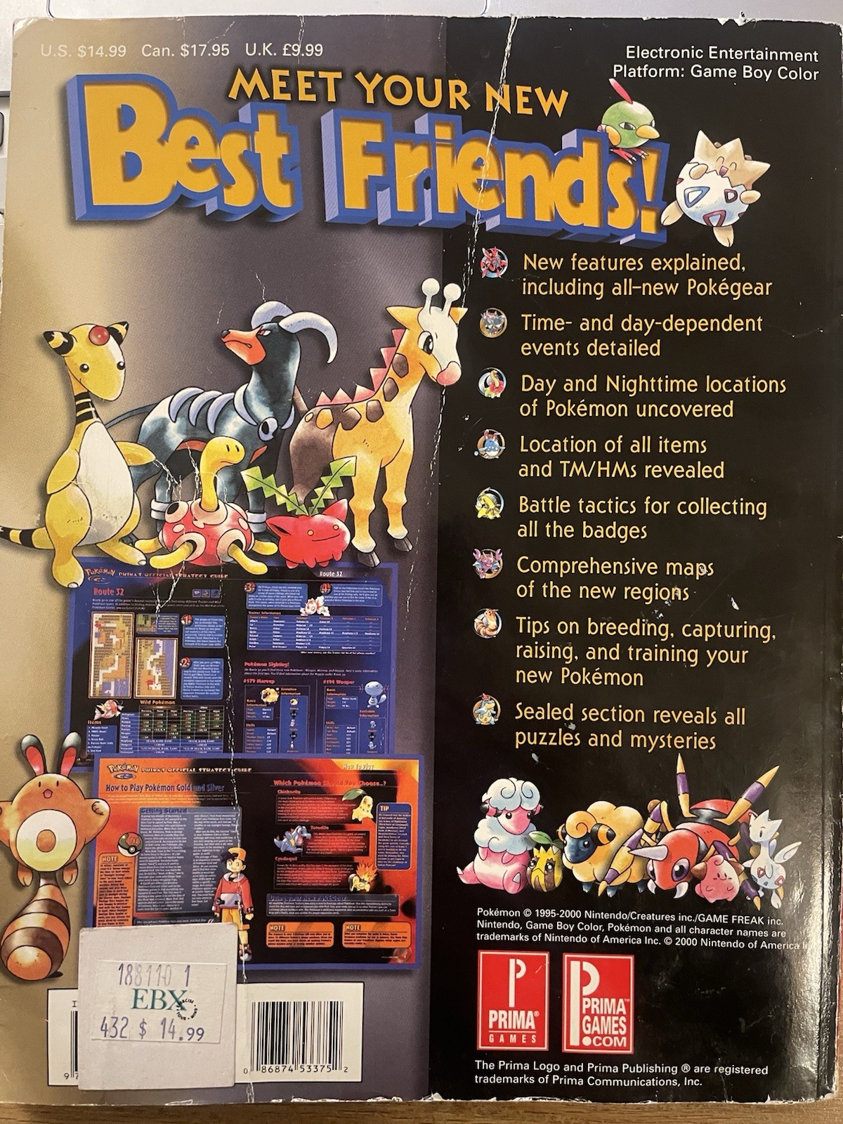 Pokeman Gold & Silver Versions Prima’s Strategy Guide - Hollinger Ratkos - 2000