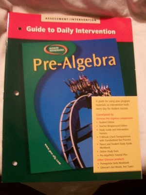Glencoe Pre-Algebra Assessment/Intervention (2 Teacher Edition Softcovers)