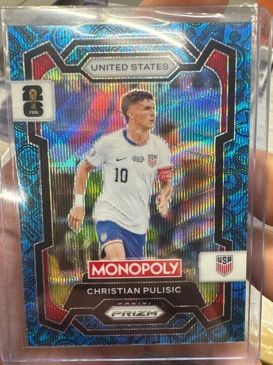 2026 Panini Prizm FIFA World Cup Card #47 Christian Pulisic –United States Blue