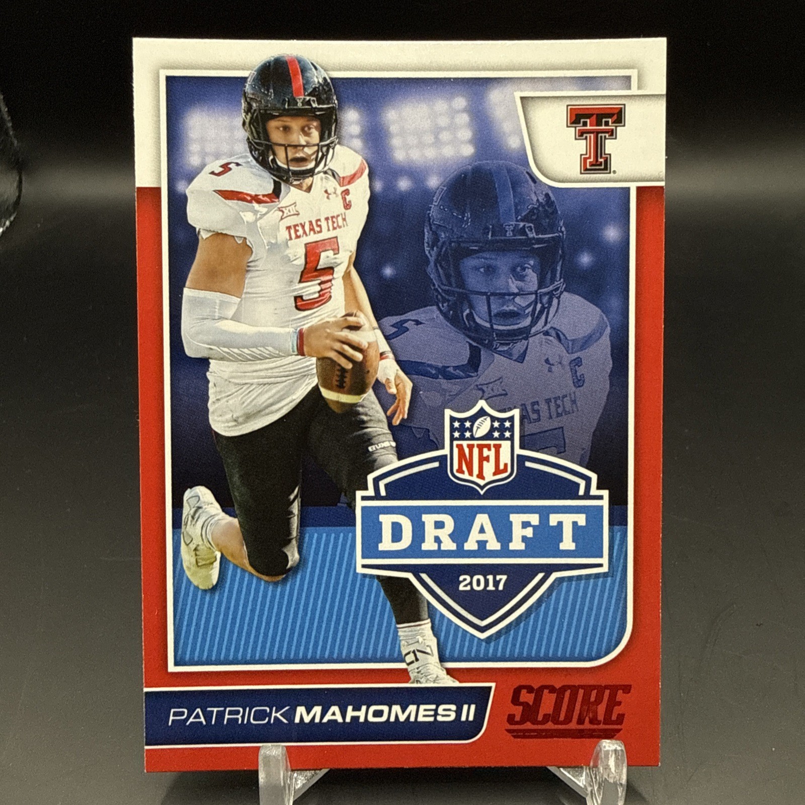 2017 Score NFL Draft Patrick Mahomes II #2 Red (RC)