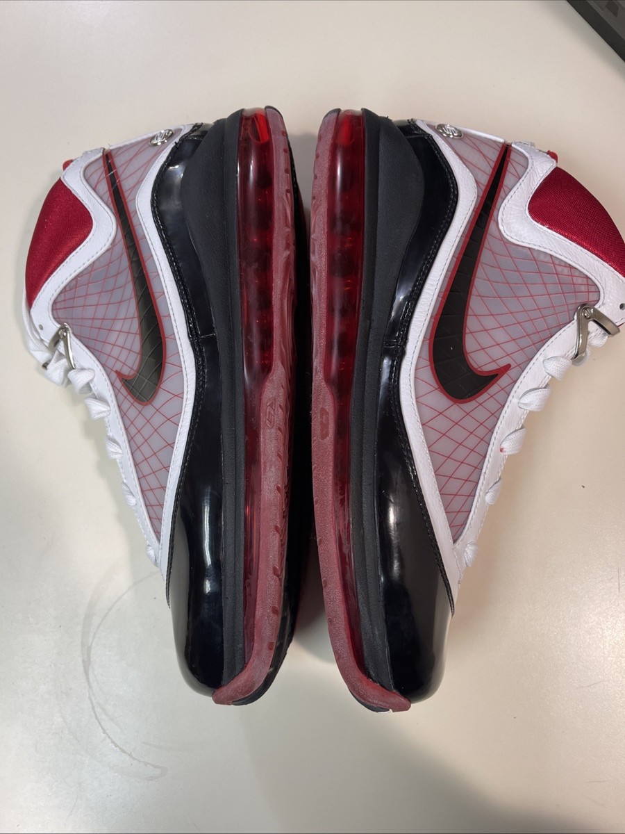 Size 10 - Nike Air Max LeBron 7 White Black Red for sale  display picture 1