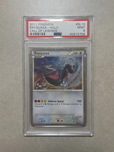 2011 Pokemon Call of Legends #SL10 Rayquaza Holo PSA 9 MINT SHINY