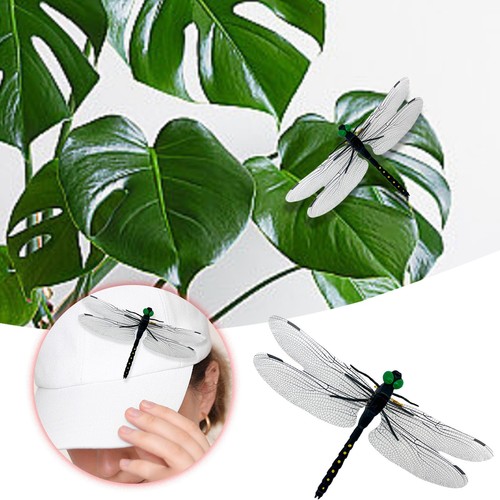 Spille libellula realistiche decorazione mosche clip simulazione 3D spilla libellula - Foto 2 di 7