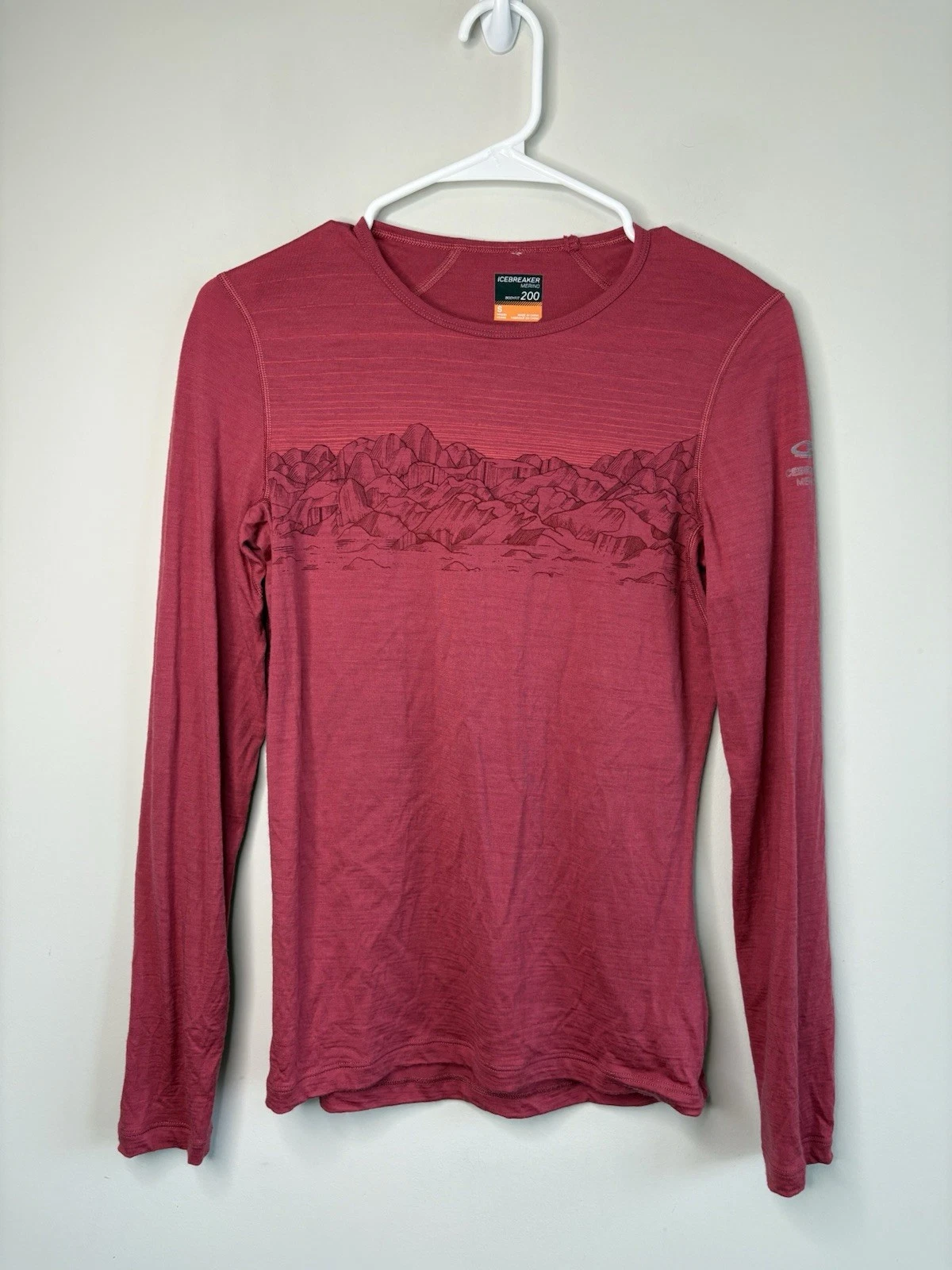 Icebreaker Merino Wool Women's Bodyfit 200 Base Layer Long Sleeve Top Small