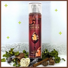 Bath  Body Works CHOCOLATE AMBER Fine Fragrance Mist 8 fl.oz Body Spray Full Sz