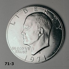 Lot of 2 Eisenhower Silver Dollars - 40% Silver  Blue Ike 